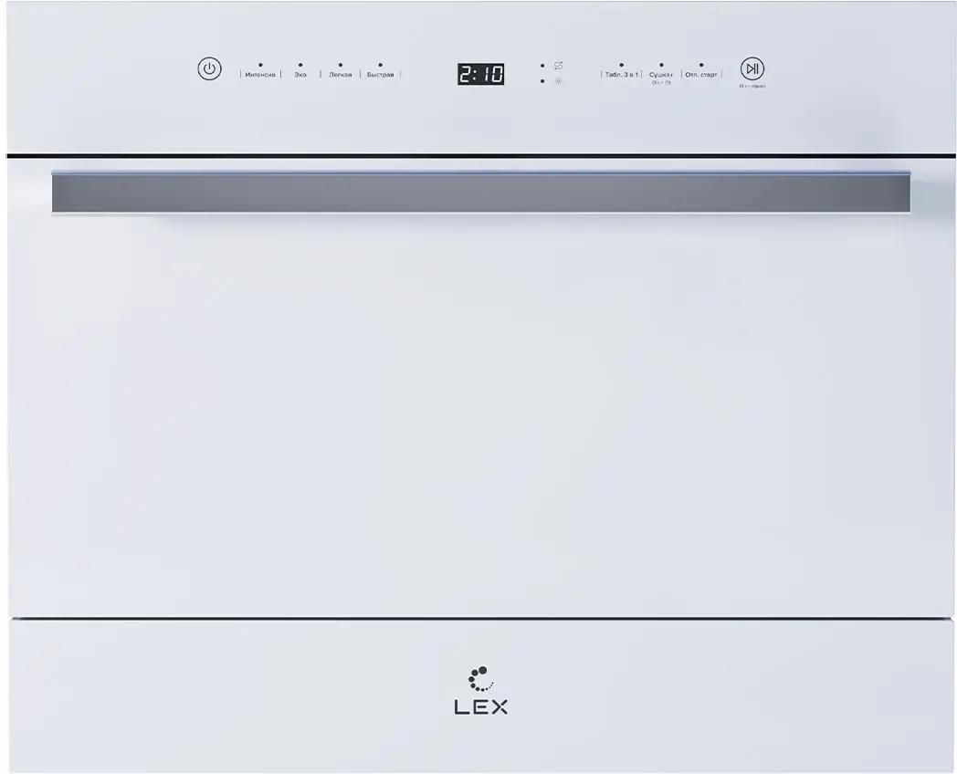 Посудомоечная машина LEX DW4541WH Compact,  компактная, настольная, 56см, загрузка 6 комплектов, белая [chga000012]